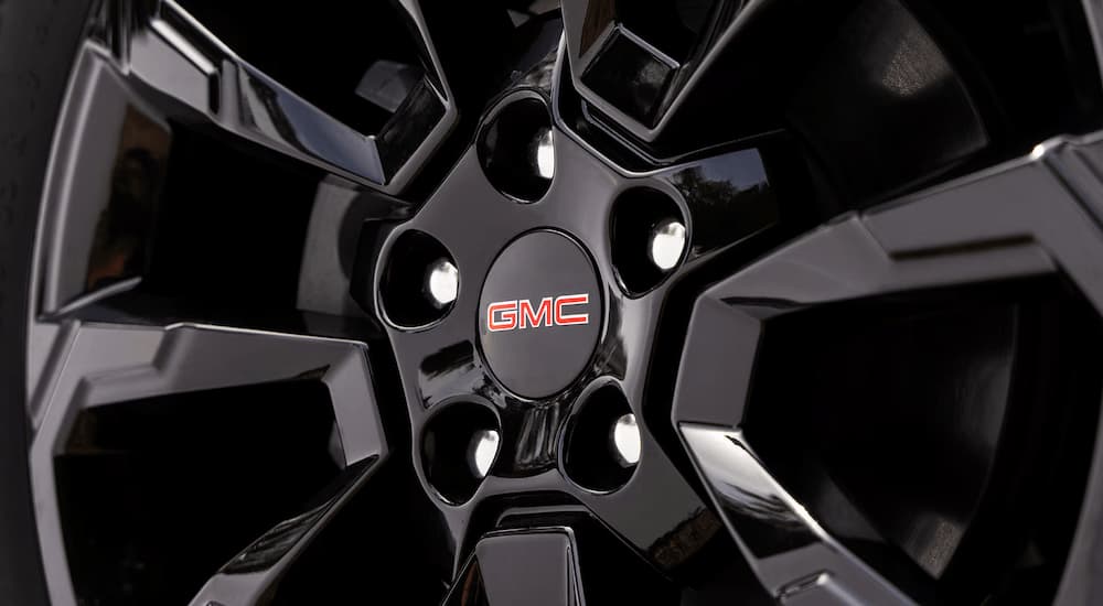 Black rim on a 2025 GMC Terrain Elevation for sale in Corinth.