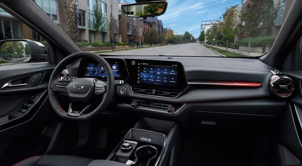 The black dash in a 2026 Chevy Equinox.