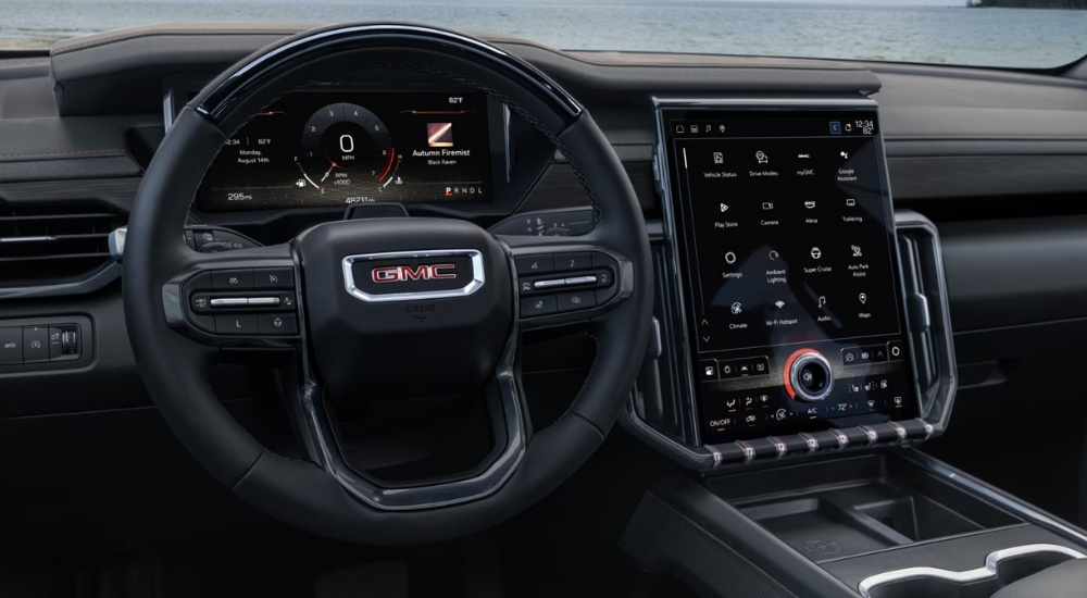 Infotainment screen in 2025 GMC Acadia