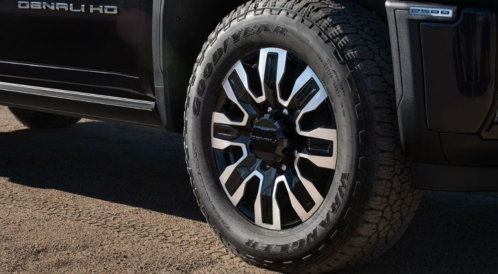 Wheel on a 2025 GMC Sierra 2500 HD