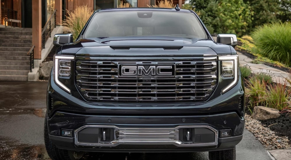 Grille on a black 2025 GMC Sierra 1500 Denali Ultimate