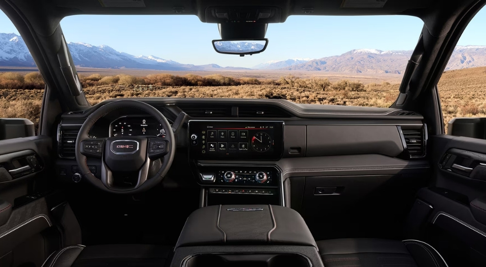 Black dash in a 2026 GMC Sierra 2500 HD