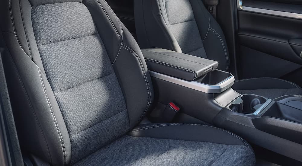 Grey front seating in a 2026 GMC Terrain