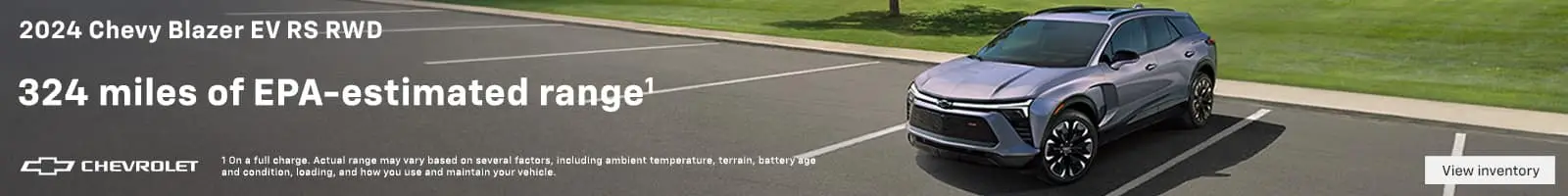 2024 Blazer EV, 324 miles of EPA
