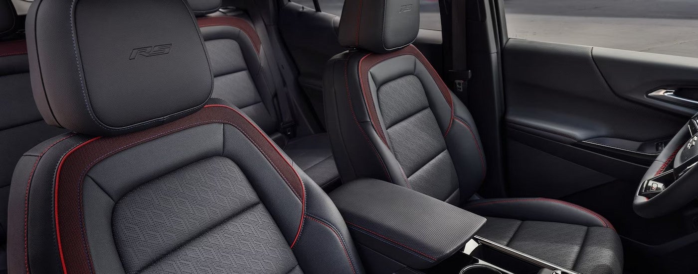 The black interior in a 2026 Chevy Equinox.