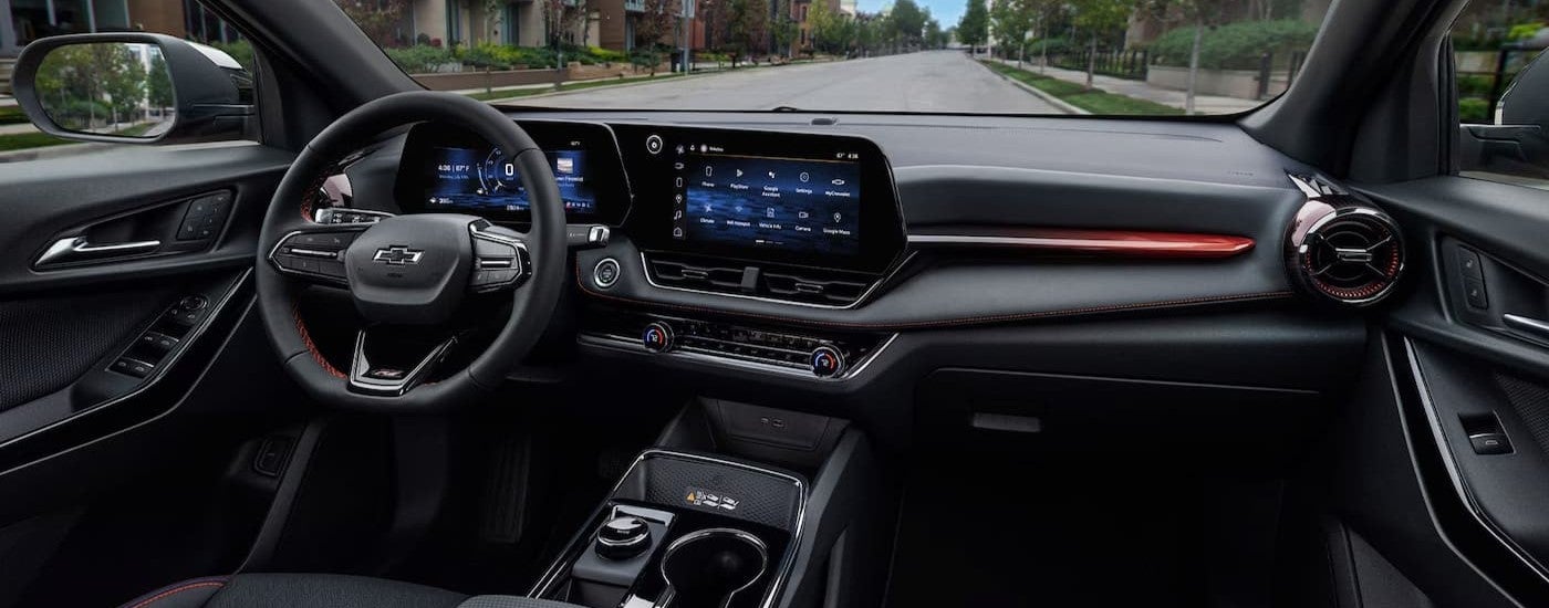 The black dash in a 2026 Chevy Equinox.