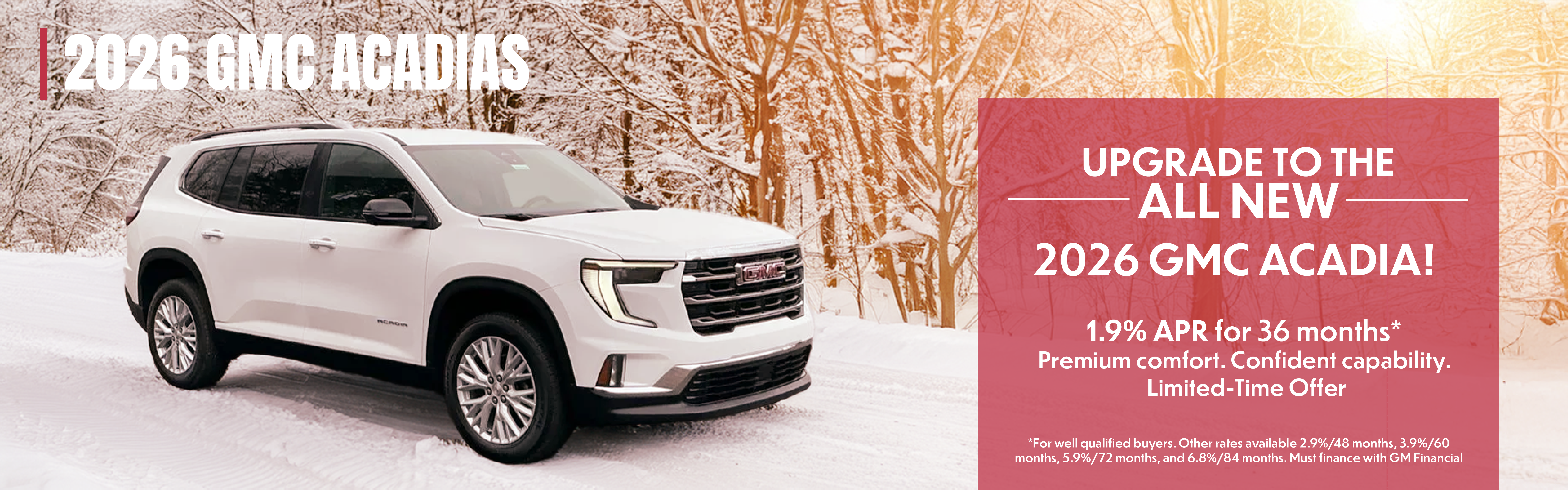 2026 GMC acadias