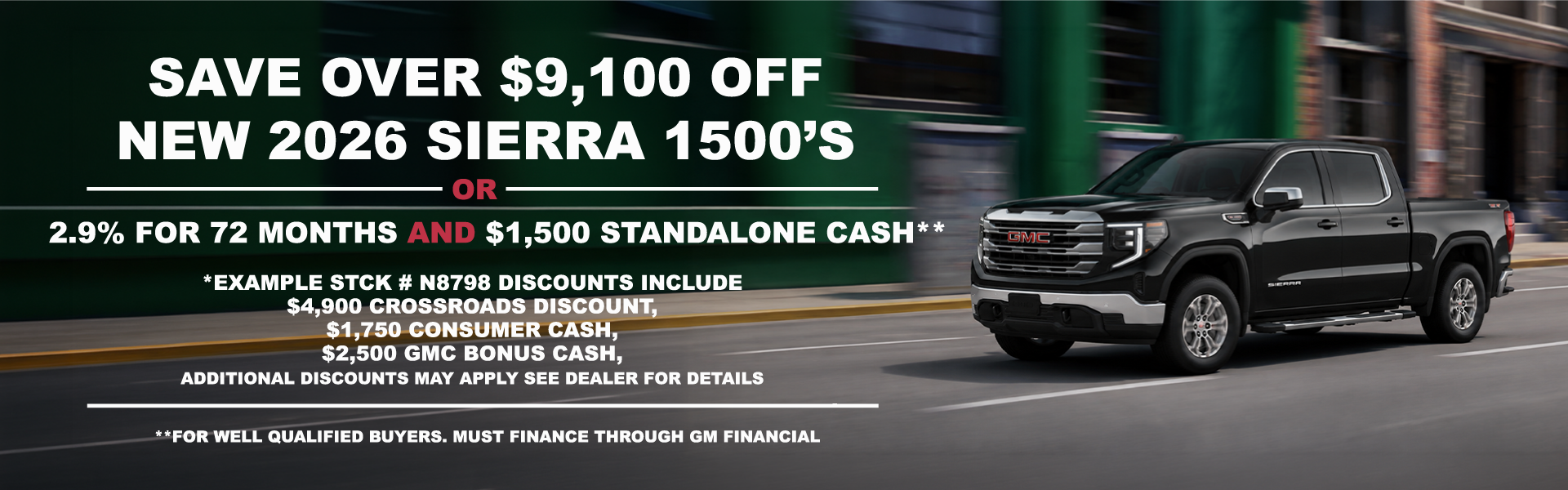 New 2026 Sierra 1500's