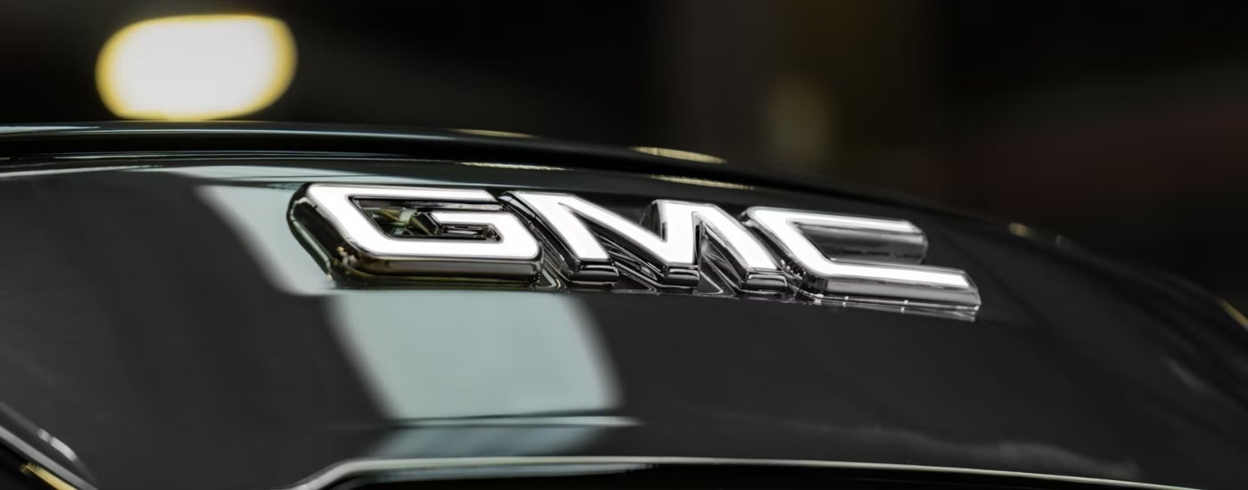 'GMC'badge on a 2024 GMC Sierra EV
