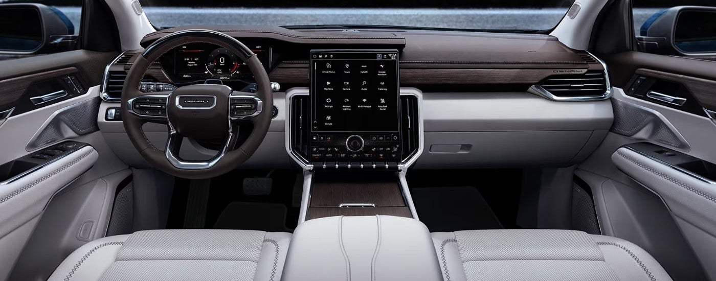 Grey interior in a 2026 GMC Acadia Denali