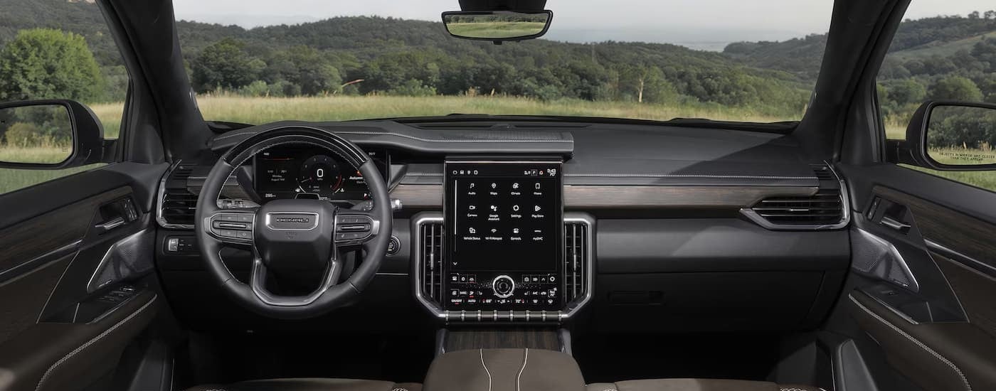 The black dash in a 2026 GMC Acadia for sale near New Albany.